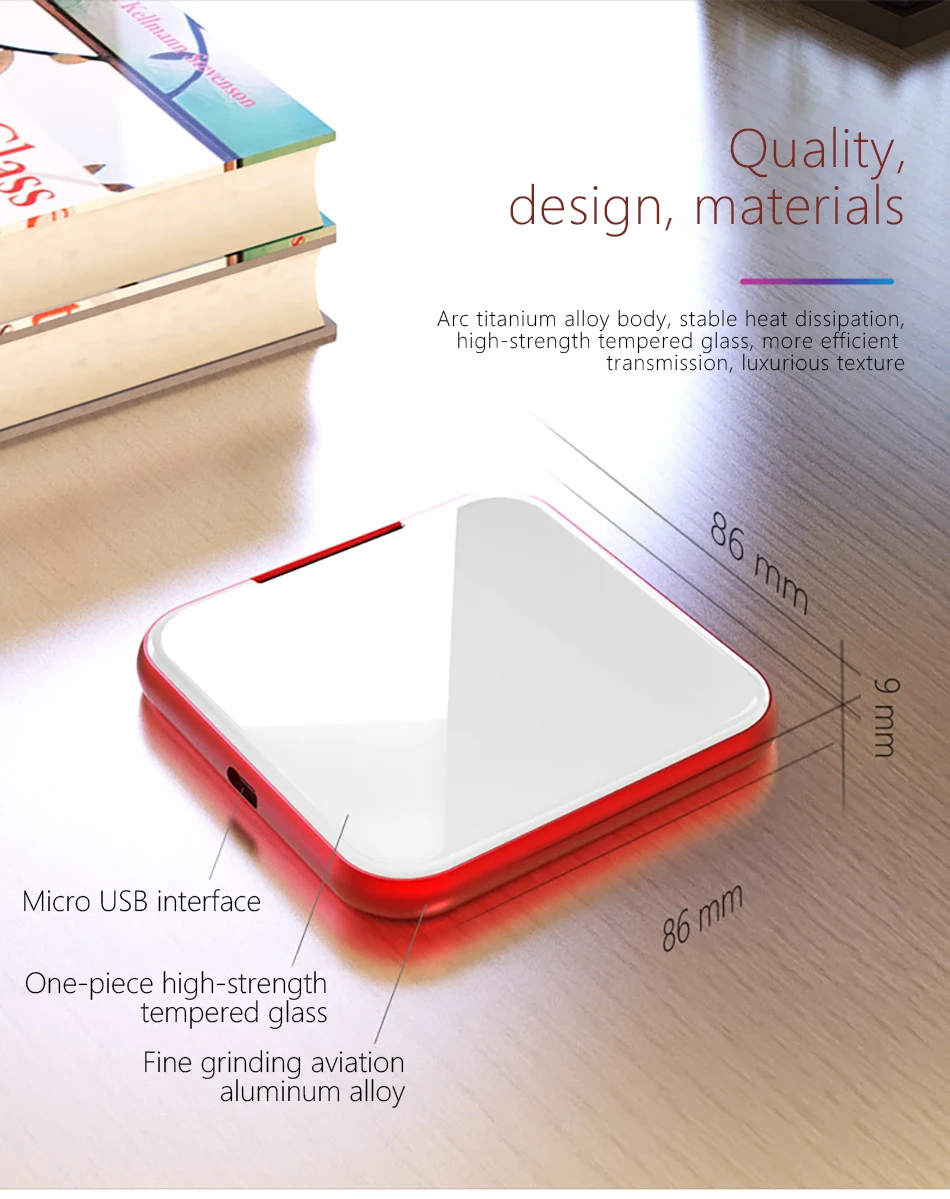 !ACCEZZ Mirror Phone Stand Charger 7.5W Fast Qi Wireless Charging For iPhone X 8 Plus XS MAX XR MIX 2S 10W Charge For Samsung S8 (10)