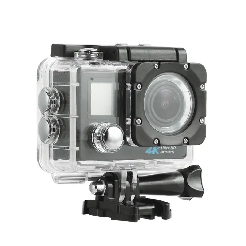 

Action Camera UHD 4KWide Angle Lens 30m Waterproof 2inch LCD Dual Screen Sensor Remote Control HD Sport DV 2.4G Sport Camera