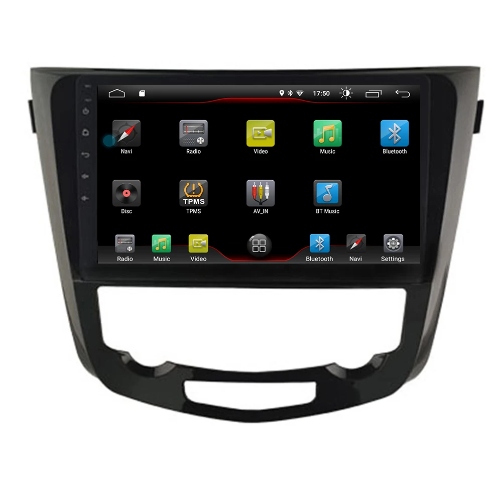 Clearance 2Din 10.2"Android 9.1 Car DVD Radio Player Fit Nissan qashqai/X-Trail 2014 - 2019 GPS Navigation 4Core 2G+16G WIFI BT Multimedia 3
