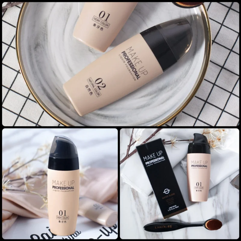 

New Natural Face Foundation Cream Waterproof Long-lasting Concealer Professional Makeup Full Coverage Matte Base Make Up