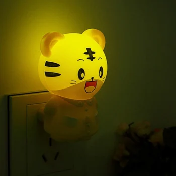 

Led Night Light In Tiger / Bear Cartoon Style Baby Lights Led Bulb Sleeping Night Lamp Novelty Lights US Plug Hot Sale
