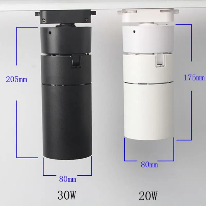 Светодиодный Трековый светильник CREE COB 10 Вт 15 20 30 точечный настенный светодиодный