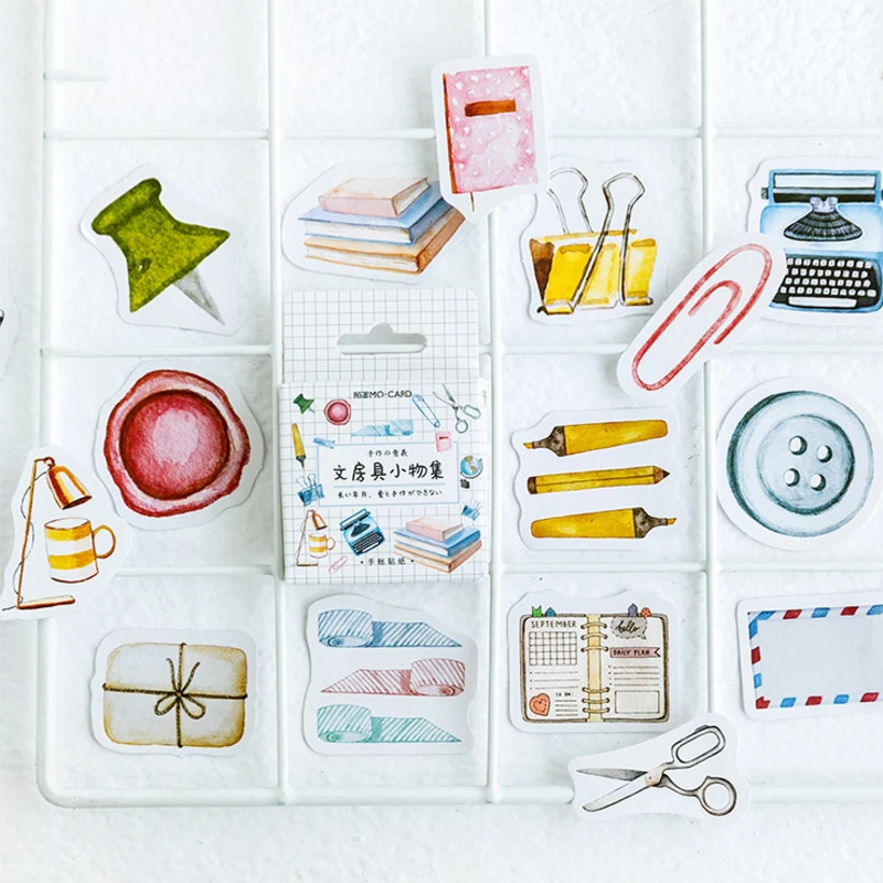 Adesivos para Crianças por Atacado Pacotes Lote Kawaii Vida Diária Papel Decorativo Adesivo Scrapbooking 20 - 5 High Quality Material escolar e de escritório
