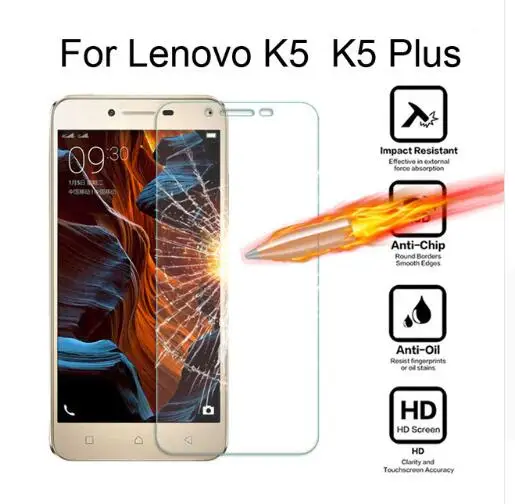 Закаленное Стекло для lenovo K5 A6020 A6020a40 случае Экран протектор на Vibe Plus + A6020a46 крышка