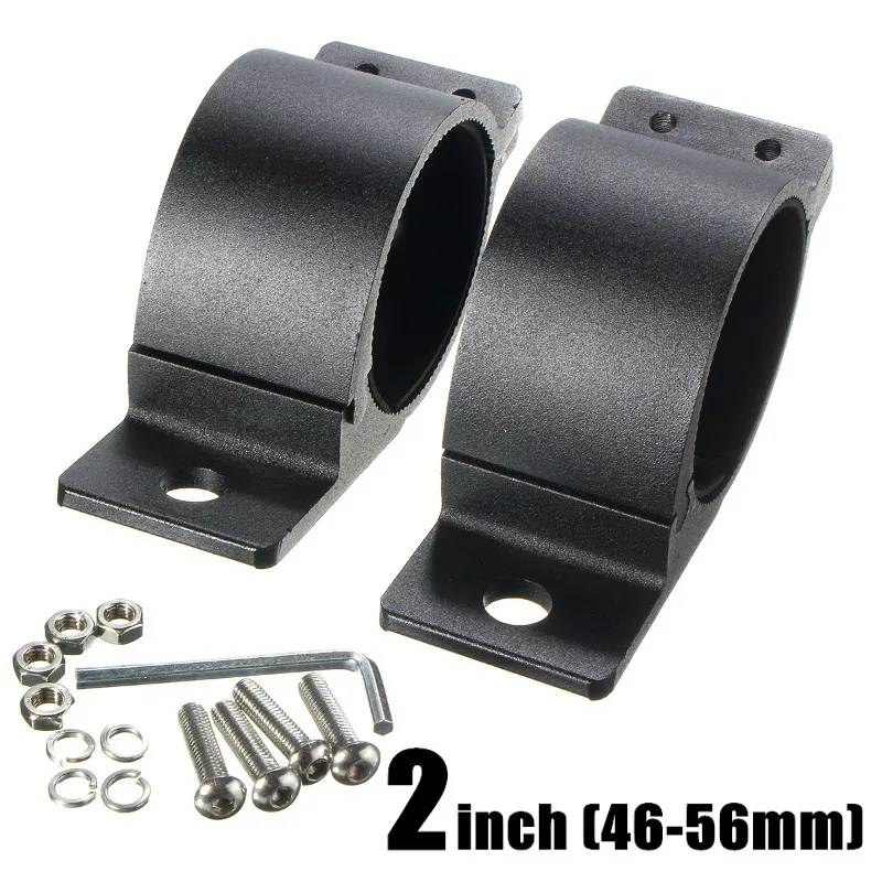 2pcs 2 Inch Light Bar Brackets LED Clamp For Roof Roll Cage Bar Tube Mounting Bracket