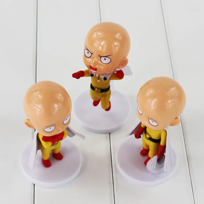3 шт./лот Аниме One Punch Man САЙТАМА сенсей ПВХ экшн фигурка крутая модель
