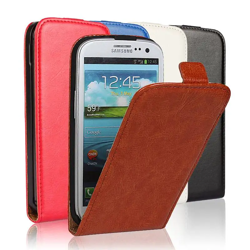 Classic PU Leather Flip Case for Samsung Galaxy S3 Cover S3 Mini Case