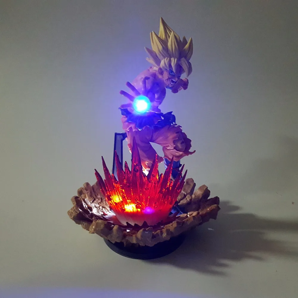 Dragon Ball Z Action Figures Son Goku Super Saiyan Kamehameha Power Up