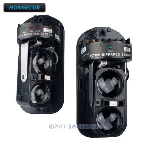 

HOMSECUR 100M Alarm Dual Beam Photoelectric Infrared Detector B3 For Wired Alarm System