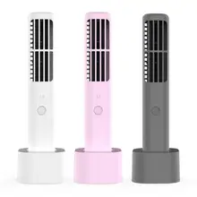 Мини вентилятор ручной Bladeless вентилятор охладитель воздуха USB три передачи перезаряжаемый дисплей Портативный кулер вентилятор для наружного