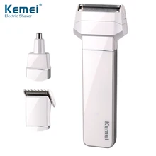Kemei3004A Новый 3 in1 Электробритвы Возвратно-Поступательное Электрический Бритья Бритвы Мужчины Уход За Кожей Лица Как Перезаряжаемые Батареи и