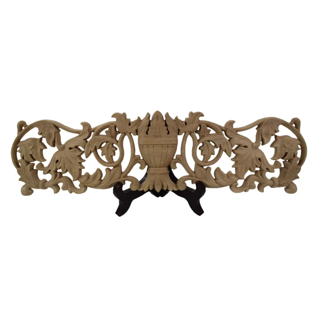 

Wooden Decal Carved Hanging Supplies Corner Appliques Decoration Accessories Miniatures Europe Long Woodcarving Home Decor