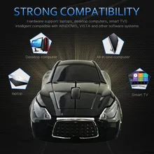 Новая беспроводная оптическая мышь 2,4 ГГц в форме автомобиля мыши+ usb-приемник для ПК ноутбука DC128