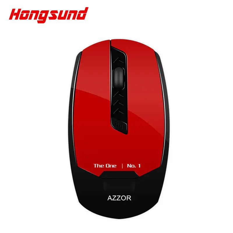 

Hongsund Rechargeable Wireless Mouse Slient Mute Mice 2400 DPI 2.4G FPS Gamer Silence Build-in Lithium Battery High Performance