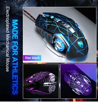 מחשב נייד Professional Gaming Mouse 8D 3200DPI אופטי Wired LED מחשב עכברים גיימר Mause כבל USB שקט עכבר עבור משחק מחשב נייד (5)
