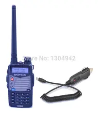 Двухканальные рации/Handy Радио приемник с headfone Baofeng UV-5RA + plus VHF/UHF Dual Band Радио + Автомобильное зарядное устройство кабель