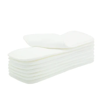 

10pcs Baby Infant 3 Layers Micro Fiber Soft Diaper Inserts Reusable Toddler Nappies Liner