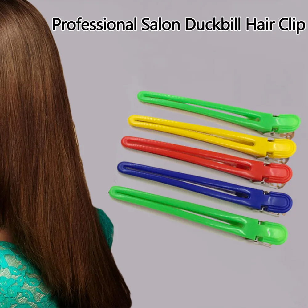 5pcs Colorful Hairdressing Salon Sectioning Hair Clip Hairdresser
