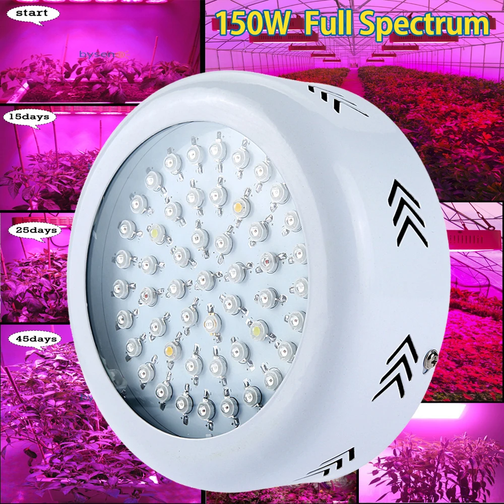 UFO 150W LED Grow Light Full Spectrum Best for Hydroponic Systems Grow Box Led Lamps For Plant