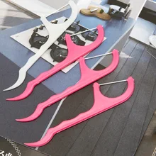 Одноразовые 25 шт. оральная резинка зубочистка уход FlossThread Стоматологическая нейлоновая проволока Flossers Пластиковые зубочистки