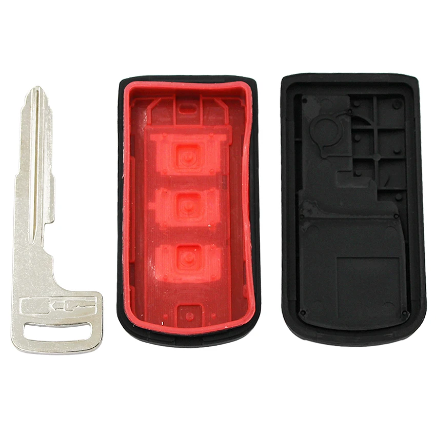 3 кнопки смарт-пульт дистанционного управления для автомобильного ключа чехол Брелок для Защитные чехлы для сидений, сшитые специально для Mitsubishi Lancer Outlander ASX 2008 2009 2010 2011 2012 2013