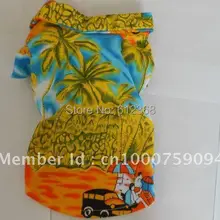XS/S/M/L/XL летняя Гавайская пляжная рубашка для собак Одежда