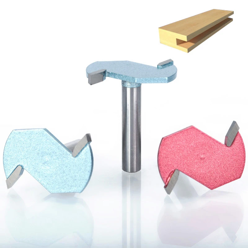 

HUHAO 1 шт. 1/4 "Т-образный долбежный резак, деревообрабатывающий инструмент, фрезы для дерева, промышленного класса, торцовая фреза, фреза