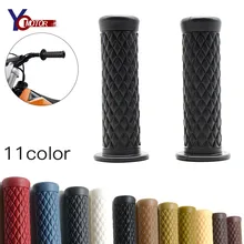 

Universal 7/8'' 22MM Vintage rubber Motorcycle handle grips coffee Motorbike handlebar grips FOR RAM S440XY400 BENELLI BJ500