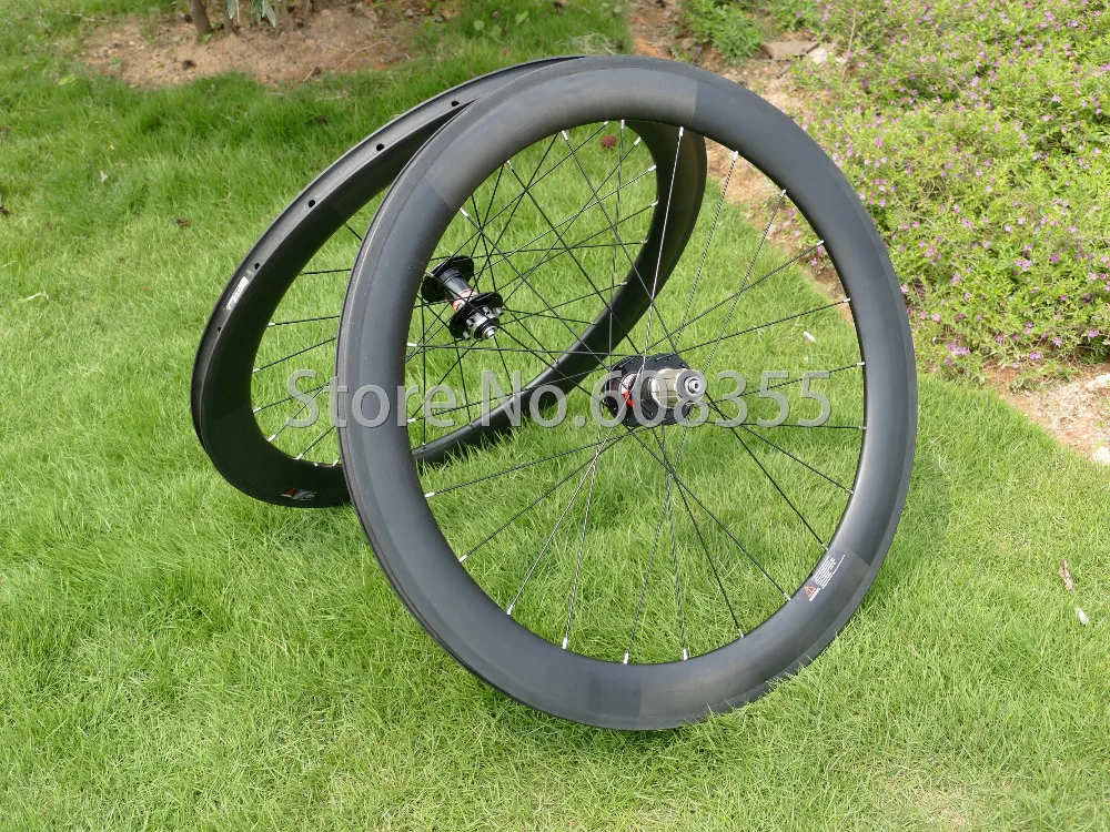 

60mm 3k UD Carbon Matt Glossy Road Bike Clincher Wheelset wide 20.5 23 25mm For disc brake