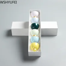 4 шт./лот Радуга любовь кунг-фу чайная чашка керамическая Описание Пномпень Высокая мода высокого качества чашка Подарочный чайный набор дропшиппинг