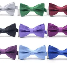 В Горошек модные галстуки-бабочки жениха Для мужчин Красочные галстук с рисунком «Шотландка» Мужской Брак бабочка свадьба деловые галстуки-бабочки