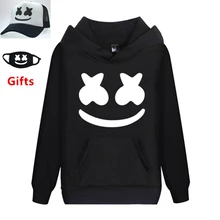 Маска и кепки как подарки DJ Marshmello пуловер толстовки кофты для мужчин женщин хип хоп рэппер Bboy танцор куртка с капюшоном пальто костюмы