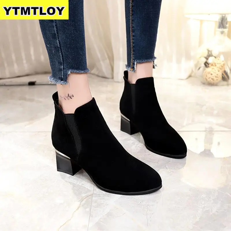 

2019 High Quality Knee Boots Women Soft Leather Winter Comfortable Long Shoes Riding, Equestrian Mid-calf Zapatos De Mujer
