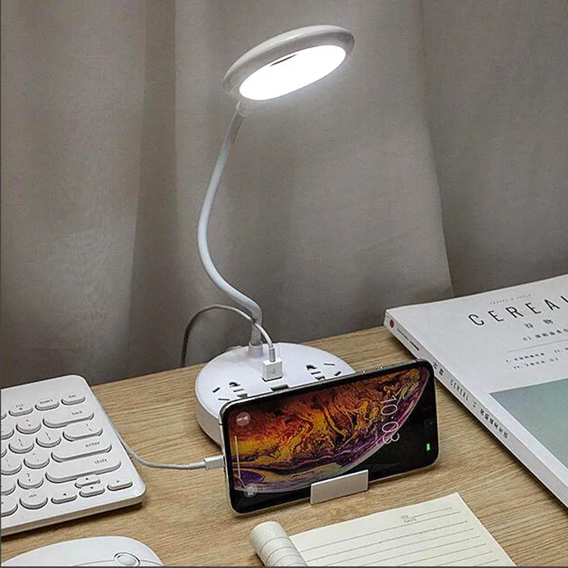 

USB Power Clip Holder LED book light Desk lamp 3W Flexible Bed Reading Book lights Table lamp for the study room bedroom living
