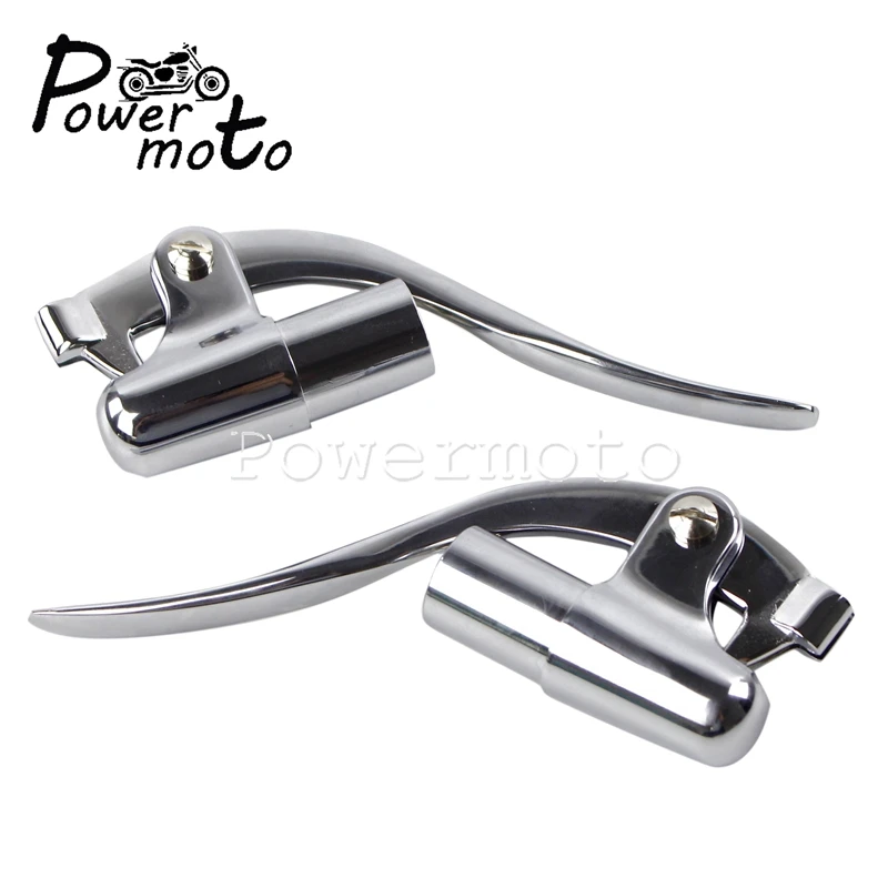 Хром таможня Старая школа " бар конец рычаг управления 25 мм тормозной рычаг сцепления для Harley Chopper Bobber Кафе Racer скремблер