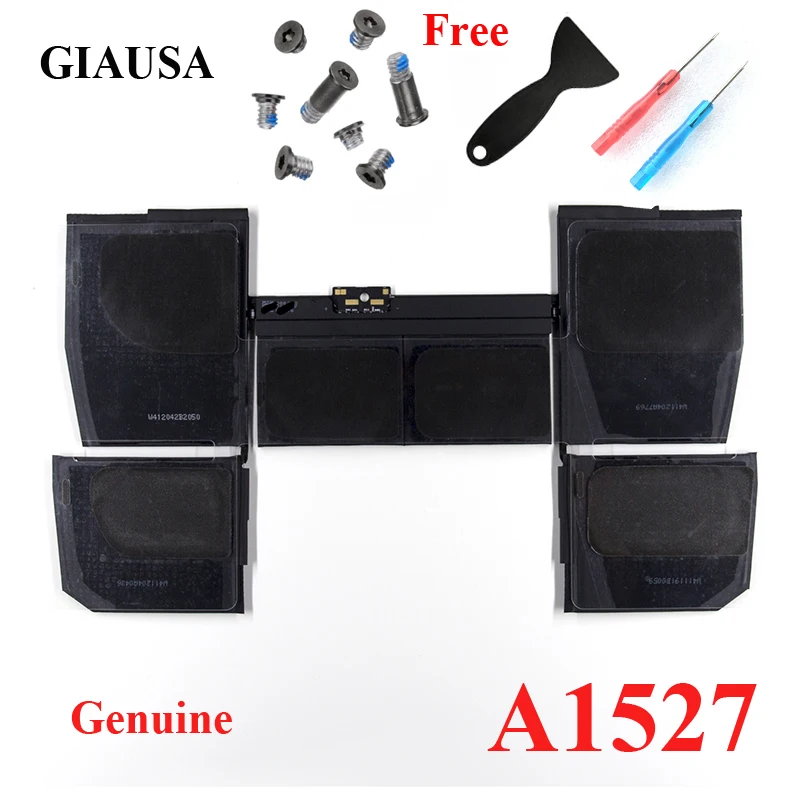 GIAUSA Подлинная A1527 батарея для Apple macbook pro 12 '&#x27A1534 2015 год 661-02267 613-01926-A инструменты