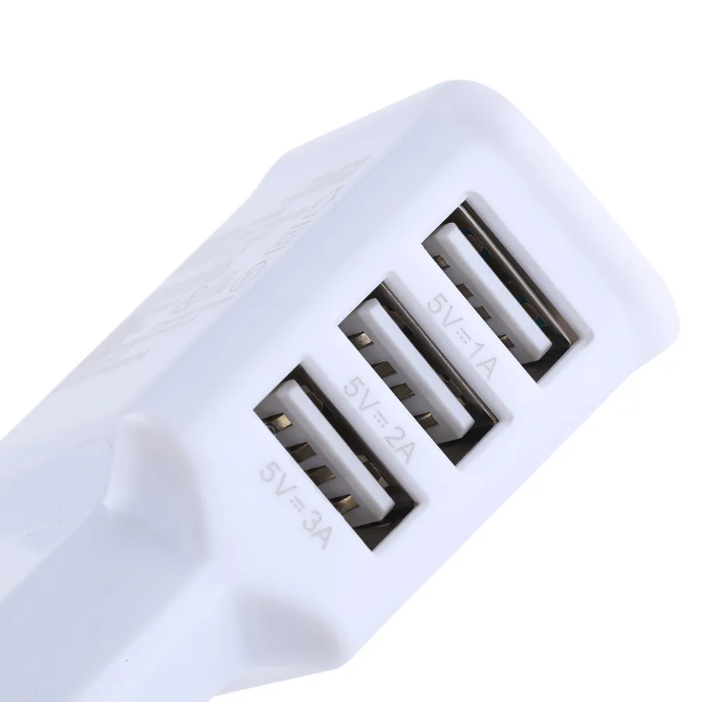 5V 2A 3 выхода порт USB зарядное устройство стены AC Быстрая зарядка для мобильных