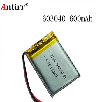

Antirr energy battery 3.7V lithium polymer rechargeable battery 600mAh 063040 GPS navigator MP3 Bluetooth speaker 603040