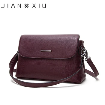 

JIANXIU Brand Women Messenger Bags Female Shoulder Crossbody Litchi Texture Genuine Leather Handbag 2019 New Tote Bag 2 Colors