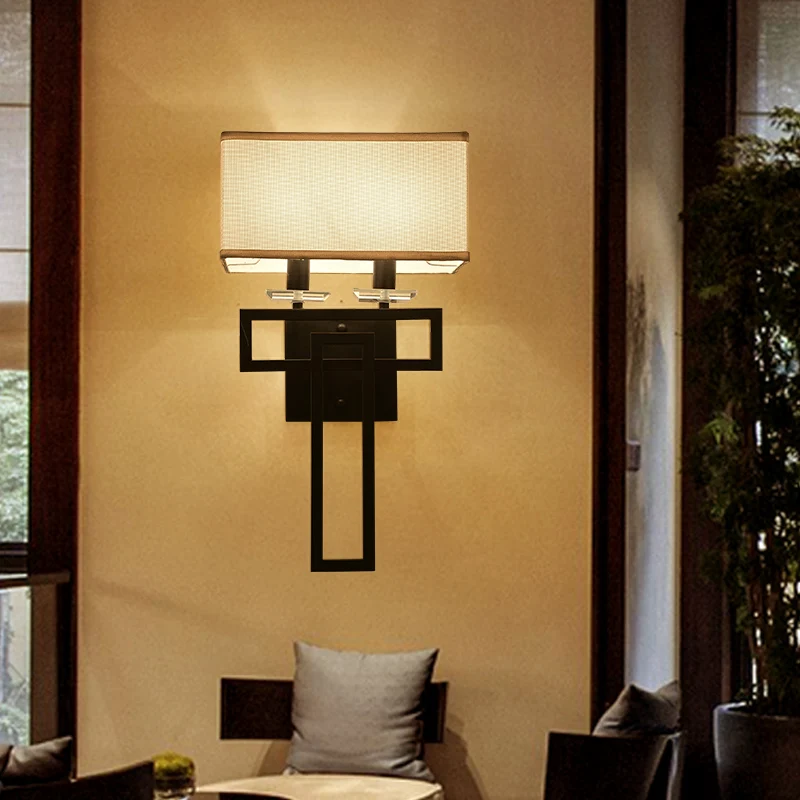 

Wall lamp modern simple bedside bedroom wall light originality Antique Hotel corridor Villa living room wall fitting LED ZA81045