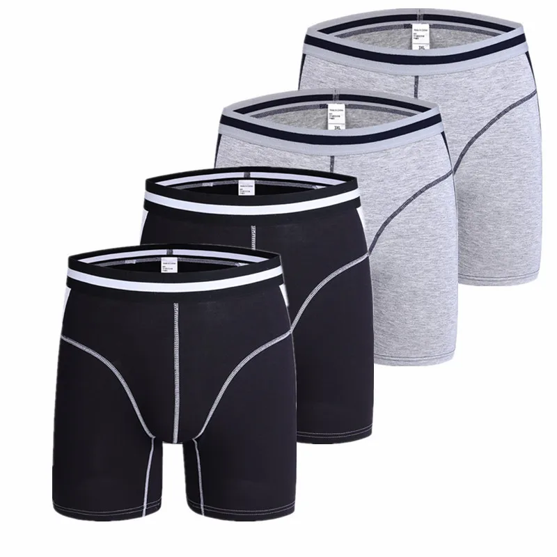 4pcs Boxers Men Underwear Long leg Modal Men Boxer Shorts Homme Slip