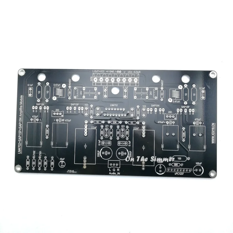 

LM4702 + SAP15P + SAP15N Class A amplifier PCB board space