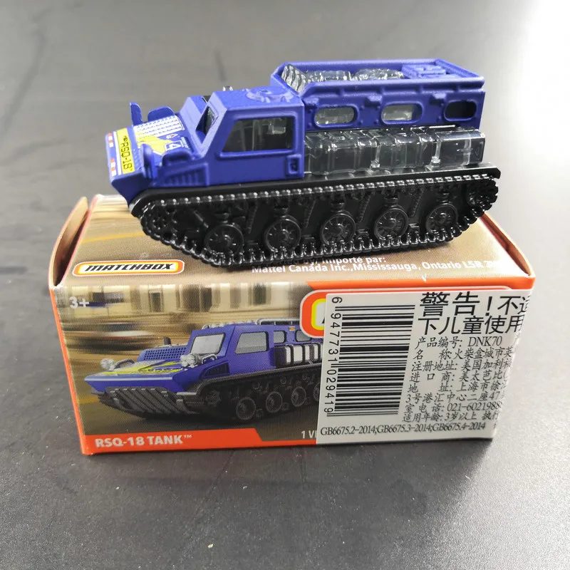 Matchbox автомобиль 1: 64 спортивный автомобиль RSQ-18 бак металлический материал тело Гоночная машина коллекция сплав автомобиль подарок