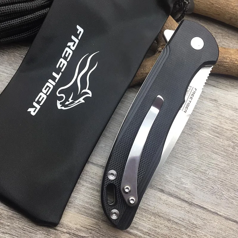 FREETIGER FT901 новый складной карманный нож D2 лезвие G10 ручка шариковый подшипник для