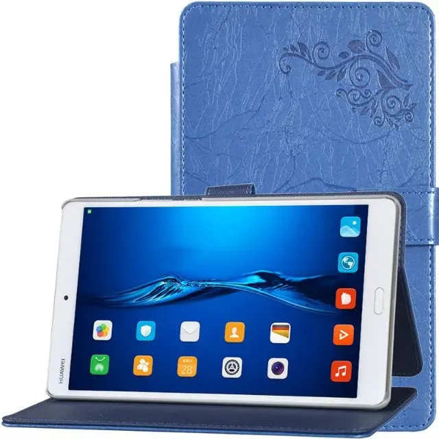 

New Magnetic Prints Folio Stand Cover Protective Print Flower Leather Case For Huawei Media Pad MediaPad M3 8.4 BTV-W09 BTV-DL09