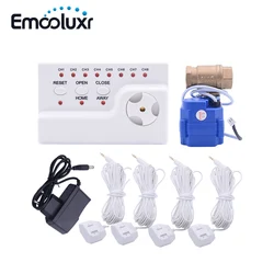 Russia Kazakhstan Ukrain Water Detector with BSP Valve Smart Home Kithen Water Leakage Detector Sensor Protection(DN15*1pc)