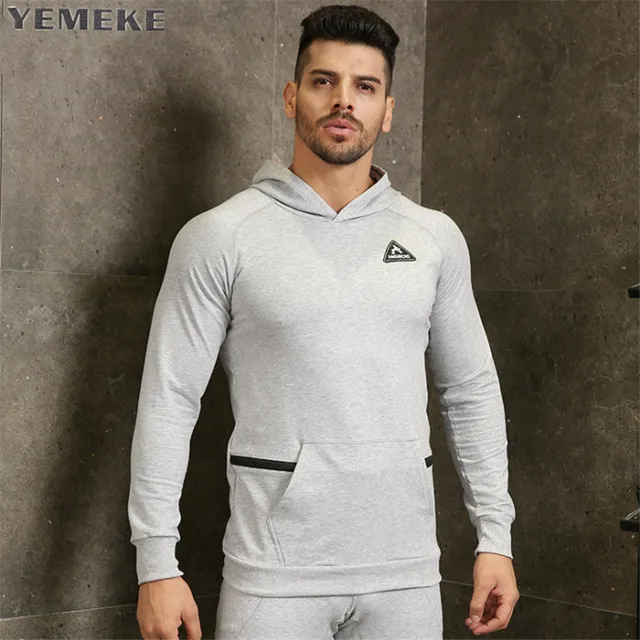 2017 Men gyms hoodies gyms Fitness bodybuilding Sweatshirt Fashion