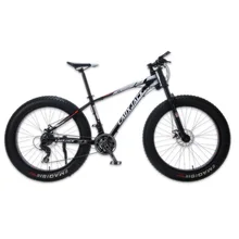 LAUXJACK Mountain Bike Aluminum Frame 24 Speed Shimano Mechanical Brake Fat Bike 26 x4 0 Wheel