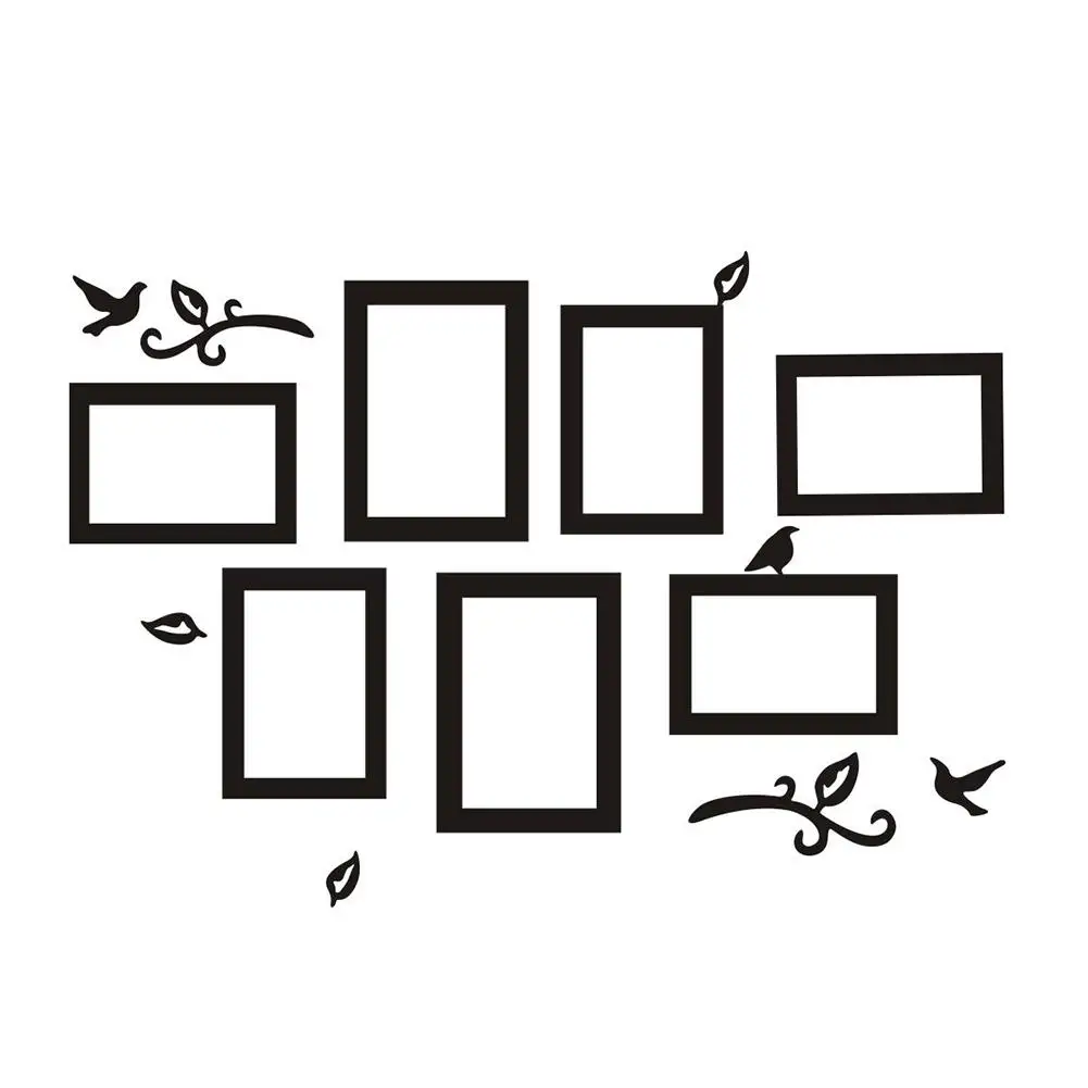 

Removable Photo Frame Wall Sticker Vinyl Decal The Memories Frames For Picture Family Stickers Home Decor Living Room Black