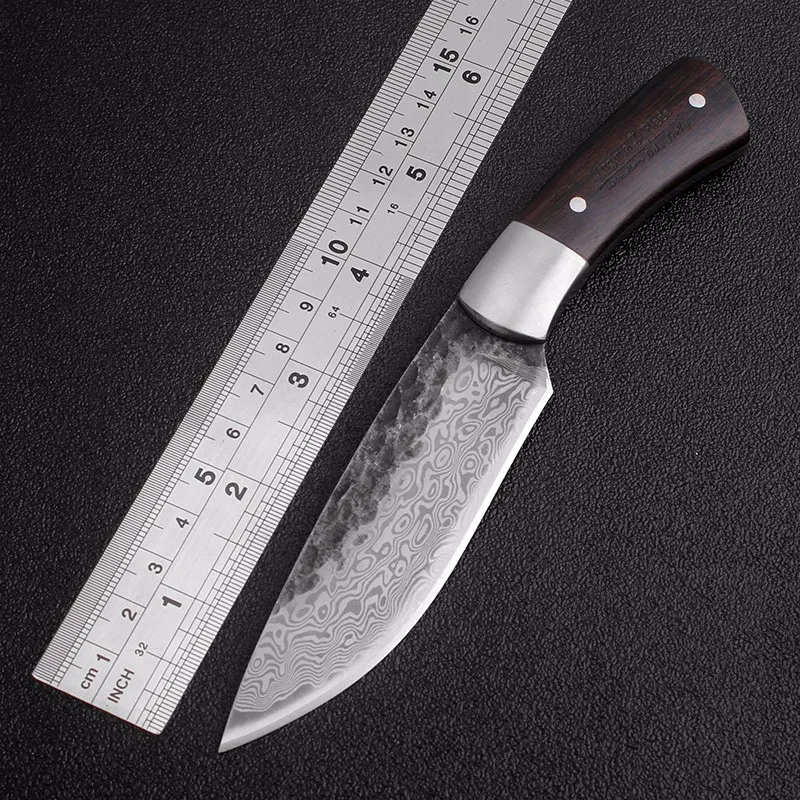 Outdoor Tactical Fixed Knives High-carbon steel Damascus pattern Knife Handmade camping Hunting Knife EDC tools Free shipping Outdoor Tactical Fixed Knives High-carbon steel Damascus pattern Knife Handmade camping Hunting Knife EDC tools Free shipping